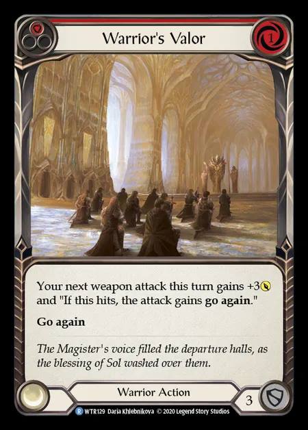 [Warrior] Warrior's Valor [U-WTR129-R] (red)