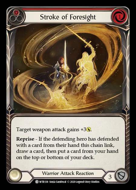 [Warrior] Stroke of Foresight [U-WTR138-C] (red)