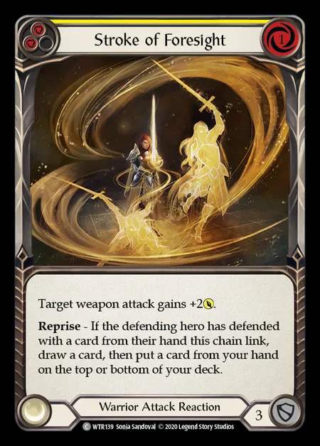 [Warrior] Stroke of Foresight [U-WTR139-C] (yellow)