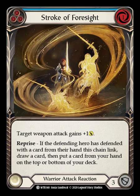 [Warrior] Stroke of Foresight [U-WTR140-C] (blue)