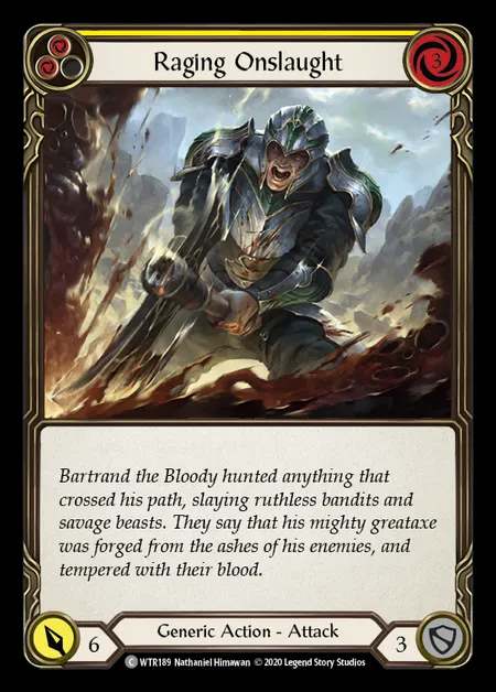 [Generic] Raging Onslaught [U-WTR189-C] (yellow)
