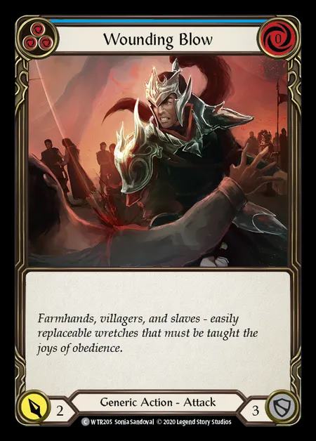 [Generic] Wounding Blow [U-WTR205-C] (blue)