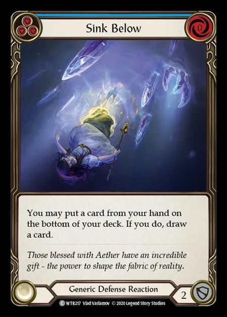 [Generic] Sink Below [U-WTR217-C] (blue)