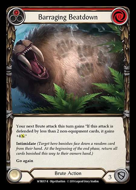 [Brute] Barraging Beatdown (red) [1st-WTR017-R]