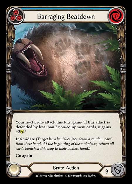 [Brute] Barraging Beatdown (blue) [1st-WTR019-R]