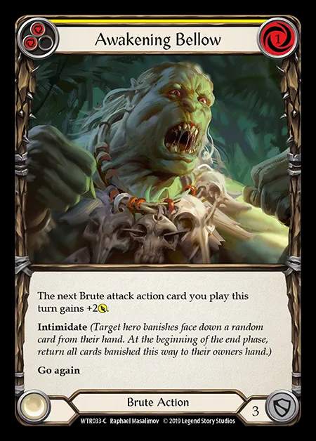 [Brute] Awakening Bellow (yellow) [1st-WTR033-C]