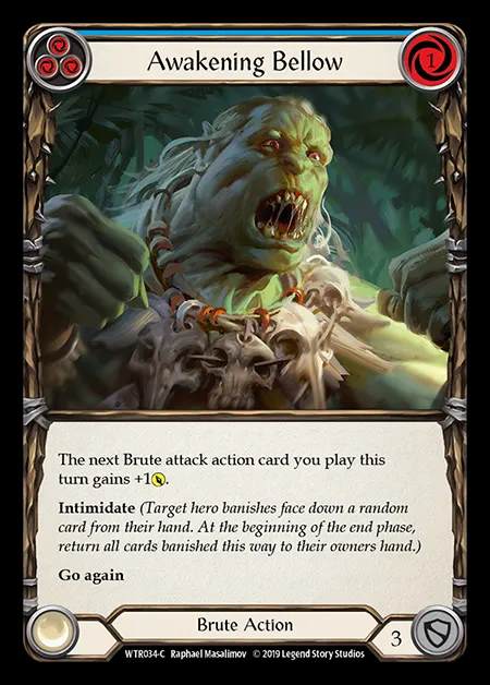 [Brute] Awakening Bellow (blue) [1st-WTR034-C]