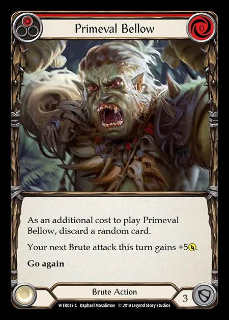 [Brute] Primeval Bellow (red) [1st-WTR035-C]