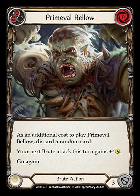 [Brute] Primeval Bellow (yellow) [1st-WTR036-C]