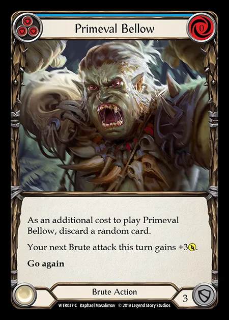 [Brute] Primeval Bellow (blue) [1st-WTR037-C]