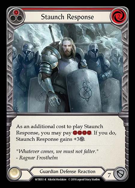 [Guardian] Staunch Response (red) [1st-WTR051-R]