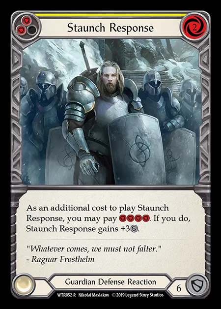 [Guardian] Staunch Response (yellow) [1st-WTR052-R]