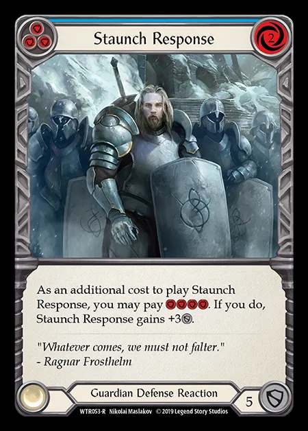 [Guardian] Staunch Response (blue) [1st-WTR053-R]