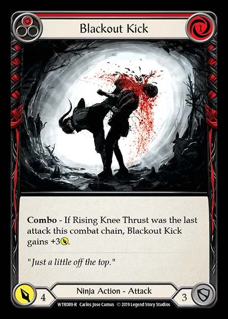 [Ninja] Blackout Kick (red) [1st-WTR089-R]