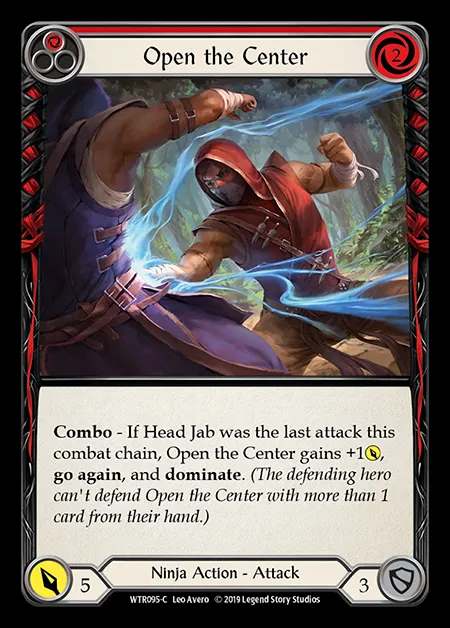 [Ninja] Open the Center (red) [1st-WTR095-C]