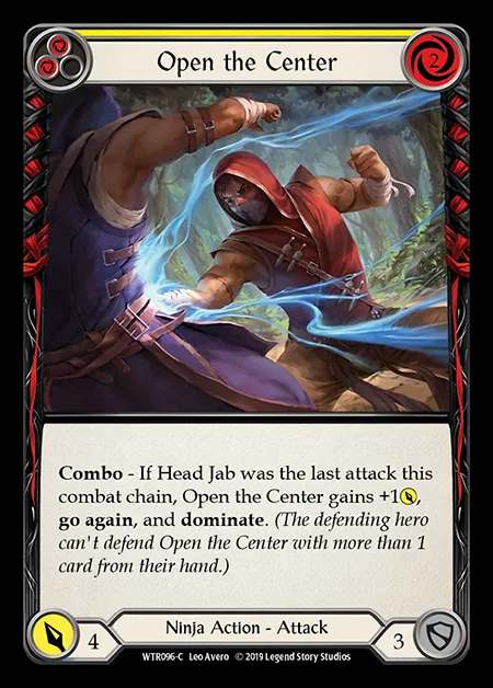 [Ninja] Open the Center (yellow) [1st-WTR096-C]