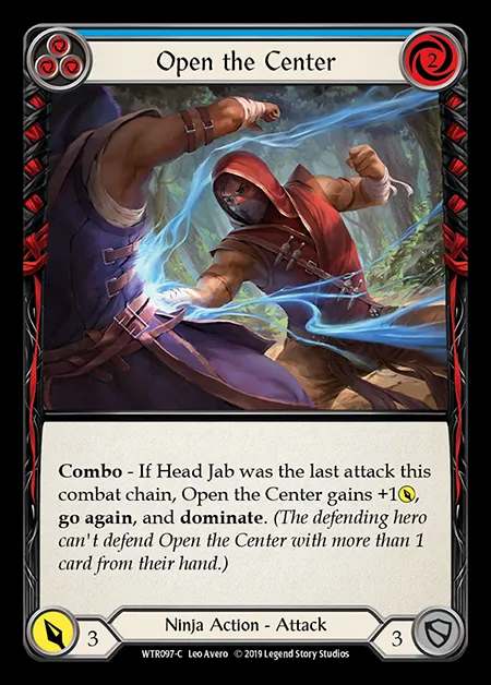 [Ninja] Open the Center (blue) [1st-WTR097-C]