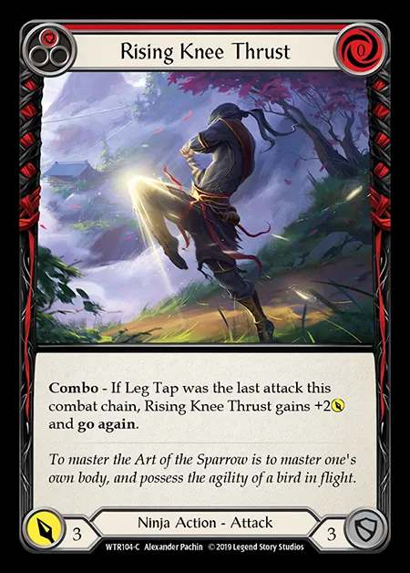 [Ninja] Rising Knee Thrust (red) [1st-WTR104-C]