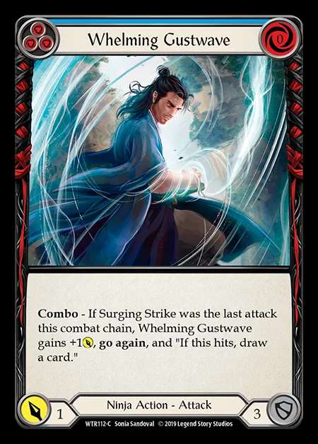 [Ninja] Whelming Gustwave (blue) [1st-WTR112-C]