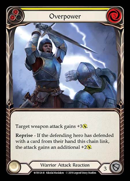 [Warrior] Overpower (yellow) [1st-WTR124-R]