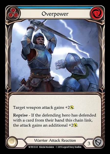 [Warrior] Overpower (blue) [1st-WTR125-R]