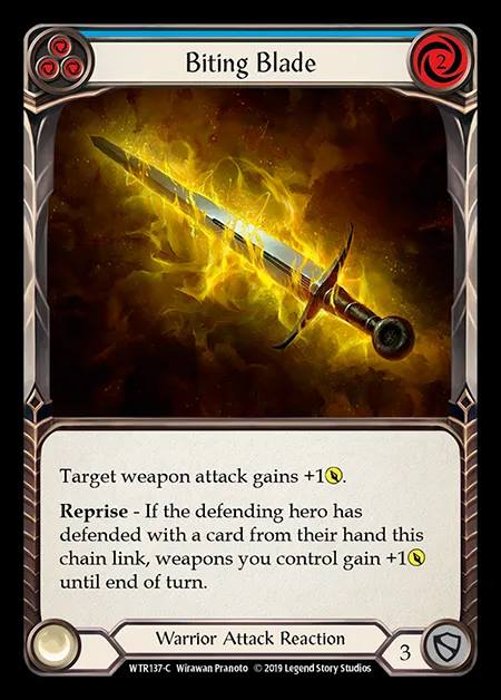 [Warrior] Biting Blade (blue) [1st-WTR137-C]