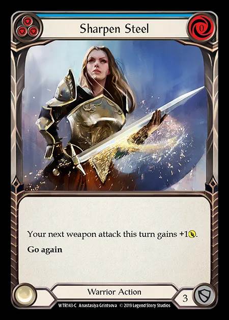 [Warrior] Sharpen Steel (blue) [1st-WTR143-C]