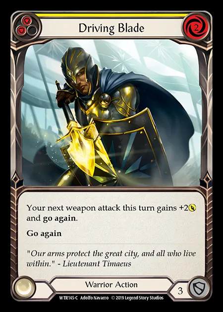 [Warrior] Driving Blade (yellow) [1st-WTR145-C]
