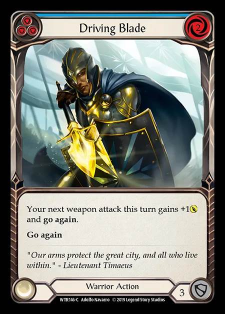 [Warrior] Driving Blade (blue) [1st-WTR146-C]