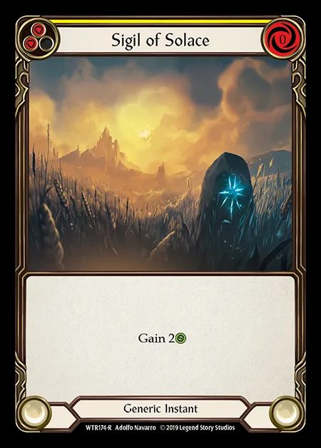 [Generic] Sigil of Solace (yellow) [1st-WTR174-R]