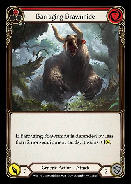 [Generic] Barraging Brawnhide (red) [1st-WTR176-C]