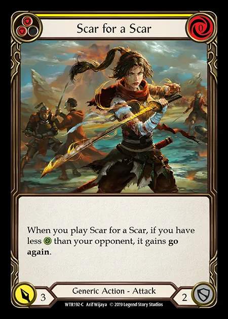 [Generic] Scar for a Scar (yellow) [1st-WTR192-C]