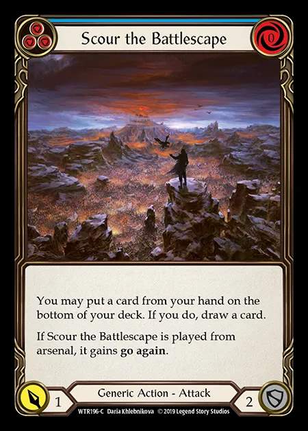 [Generic] Scour the Battlescape (blue) [1st-WTR196-C]