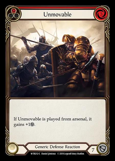 [Generic] Unmovable (red) [1st-WTR212-C]