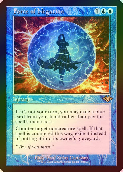 《特価品EX》【Foil】【英】否定の力/Force of Negation [MH2]
