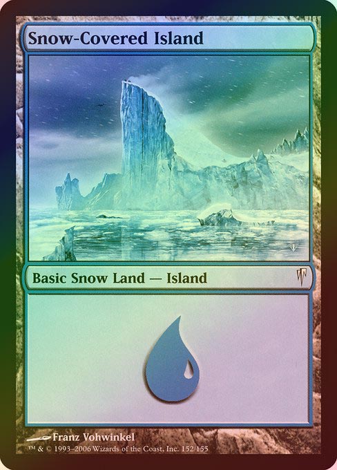 《特価品EX》【Foil】【英】冠雪の島/Snow-Covered Island [CSP]