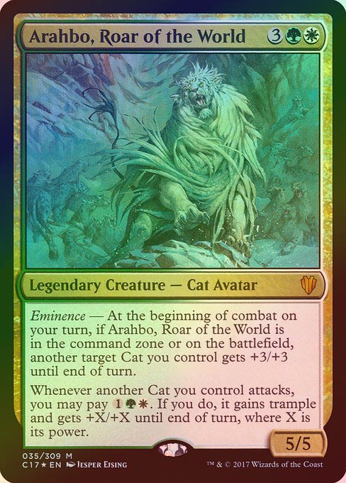 《特価品EX》【Foil】【英】世界の咆哮、アラーボ/Arahbo, Roar of the World [C17]