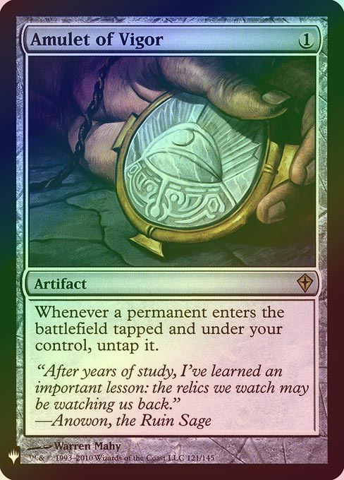 《特価品NM》【Foil】【英】精力の護符/Amulet of Vigor [リスト]
