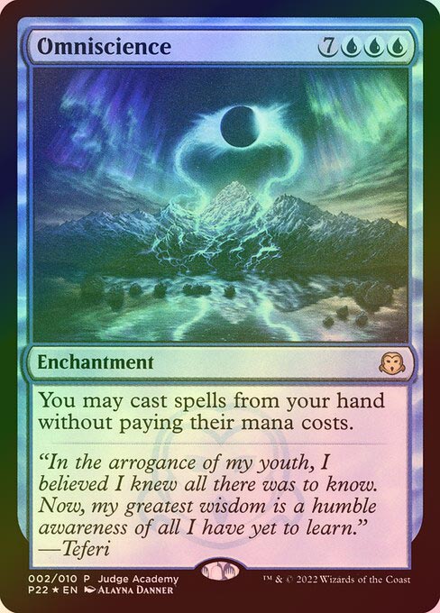 《特価品EX》【Foil】【英】全知/Omniscience [P22]