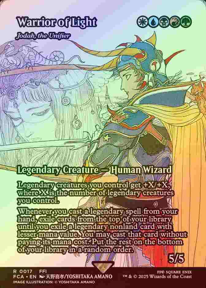 《特価品NM》【ボーダーレスFoil】【英】光の戦士/Warrior of Light [FCA]